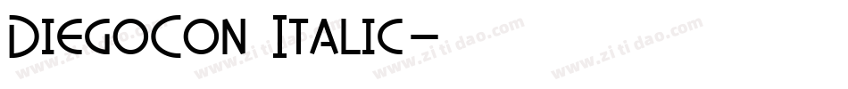 DiegoCon Italic字体转换